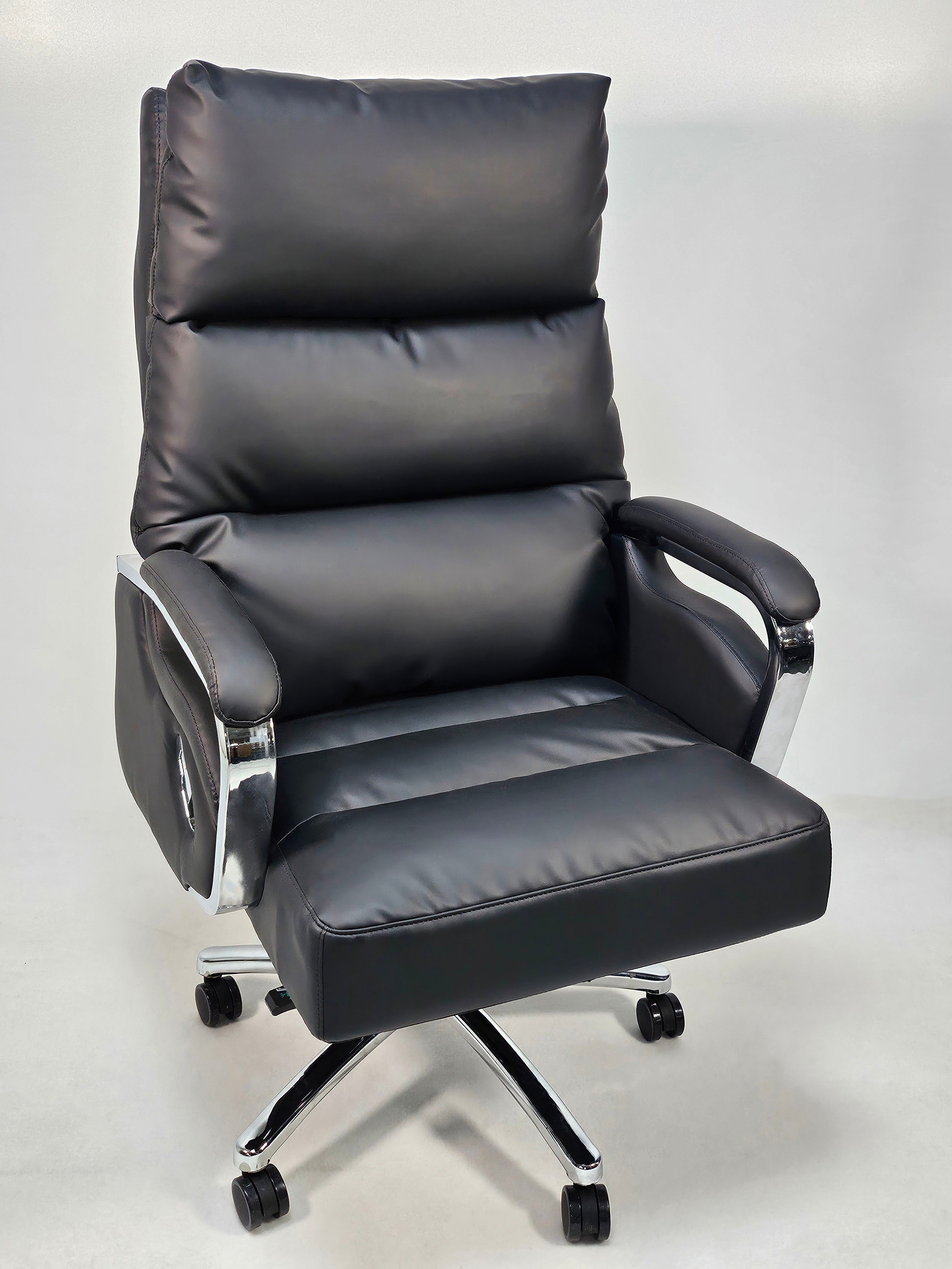 Modern Reclining Black Leather High Back Executive Office Chair - HB-263A UK