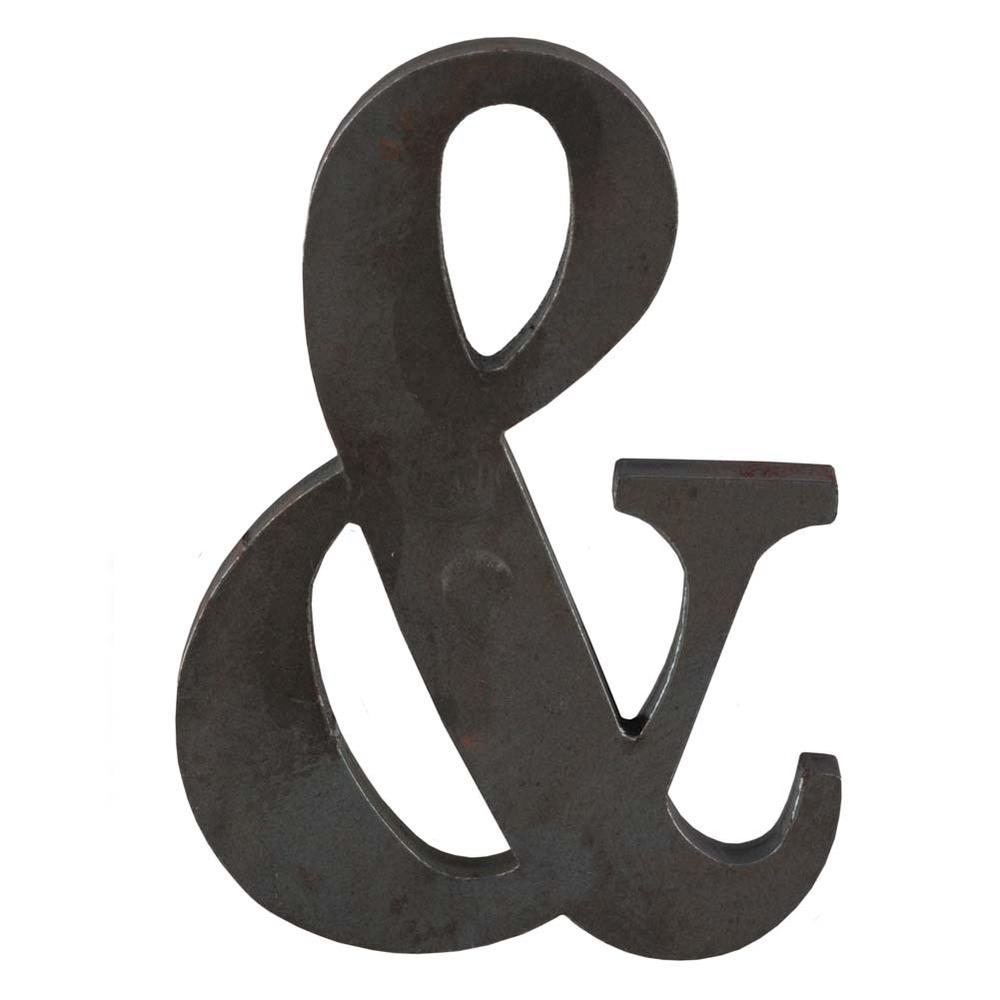 Mild Steel Profiled Letter & - Height 50mm 3mm Thick