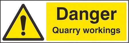 Danger quarry workings