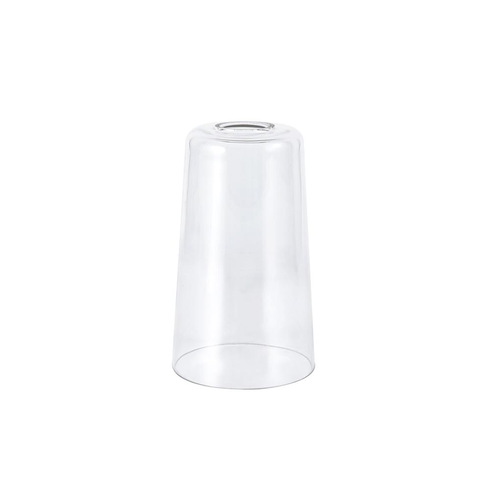 Luxuria Meash Small Cylindrical Cone Clear Glass Shade (A)