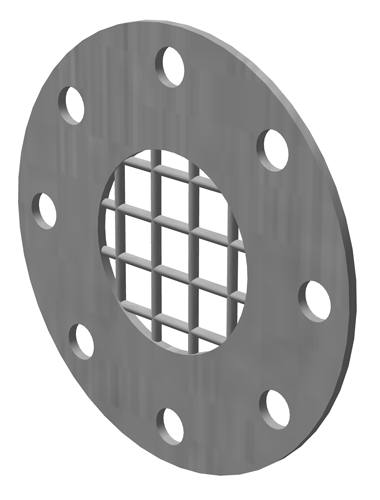 SS316 Vermin Mesh Grille PN16 Flange 