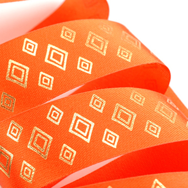 Foil Print 24mm Patterns & Effects Style Design (Plate: 704, Colour(s): Tangerine 44)