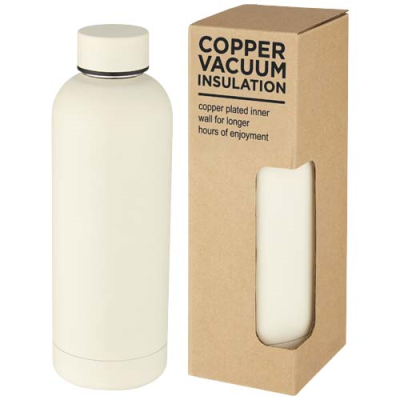 SPRING 500 ML COPPER VACUUM THERMAL INSULATED BOTTLE in Ivory Cream.