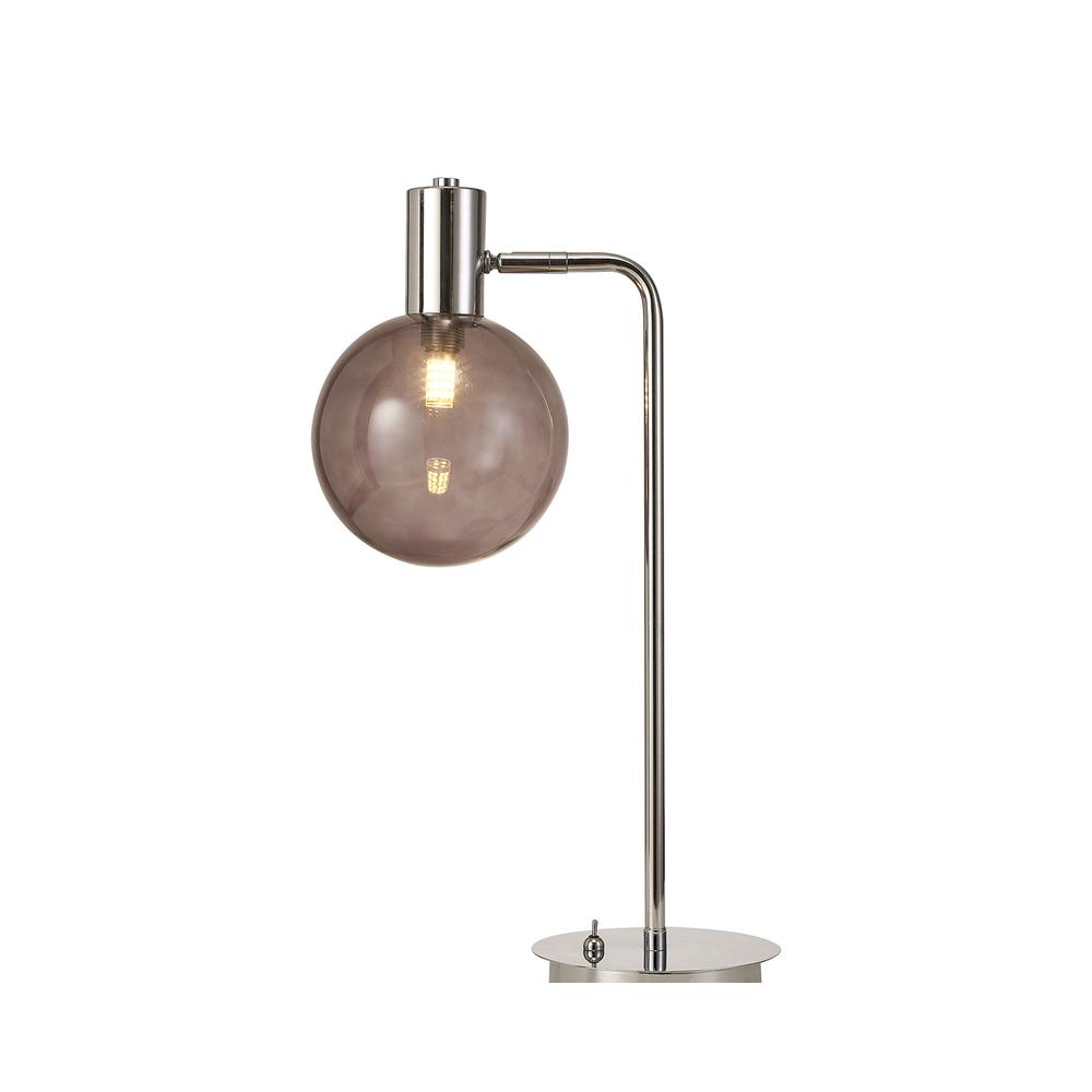 Luxuria Mateo Adjustable Table Lamp 1xG9 Polished Chrome/Smoked