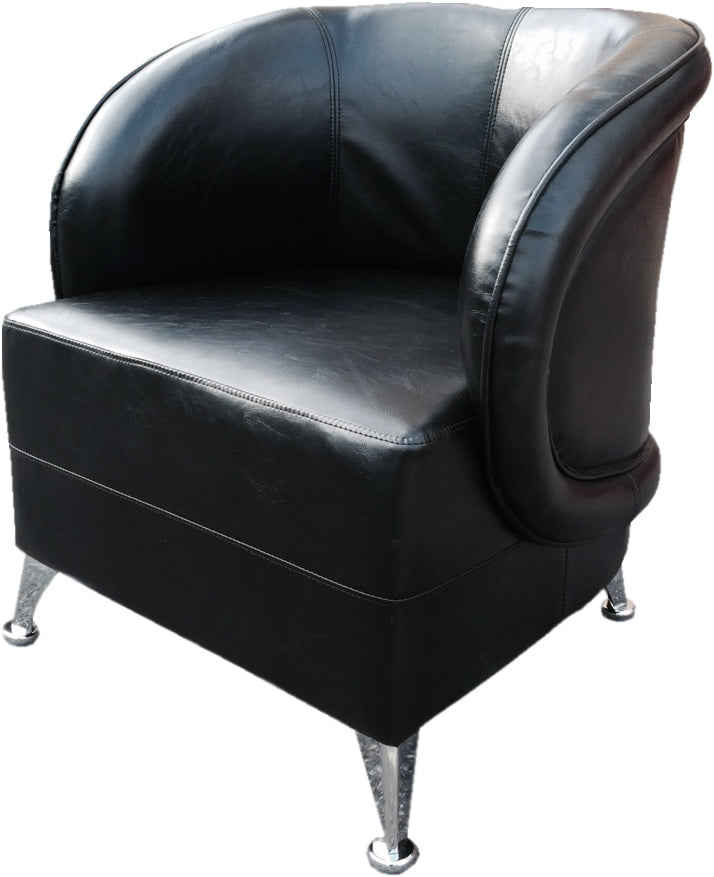 HB-032 Black Tub Reception Chair UK