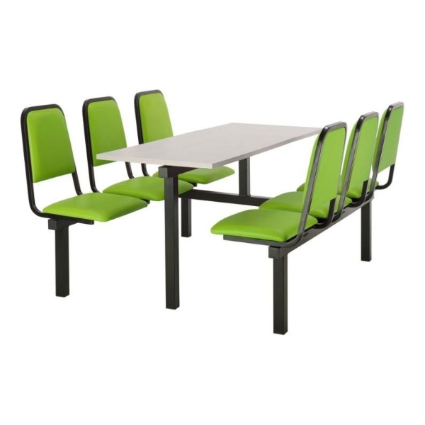 CU92 - 6-Seater Chester Canteen Unit - 2 Way Access, Green, Grey