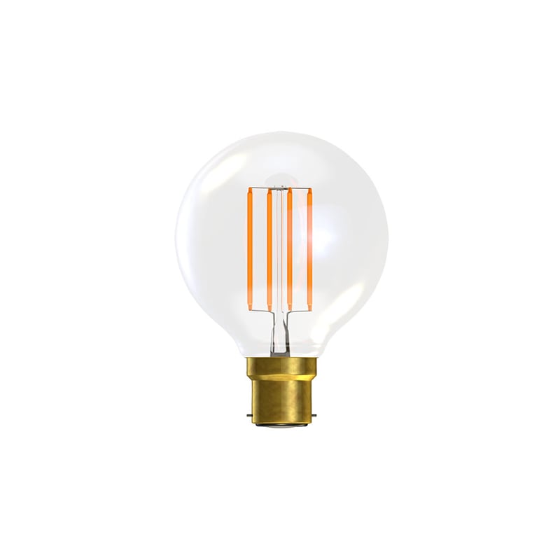 Bell Clear Globe Dimmable LED Filament Bulb 3.3W B22 2700K