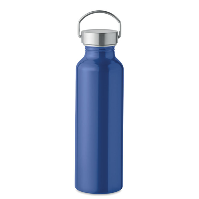 RECYCLED ALUMINIUM METAL BOTTLE 500ML in Blue.