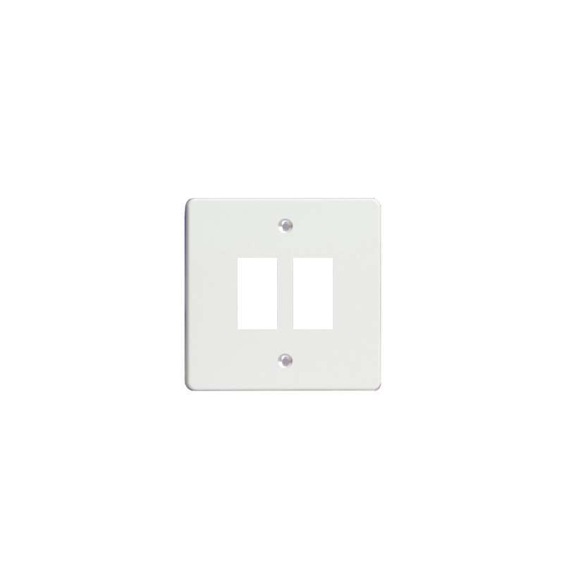 Varilight Power Grid Plates (1-12 Gang) White 2 Gang