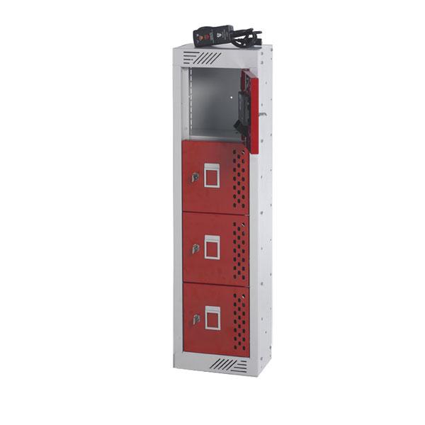 Charging Phone Locker 900H x 250W x 180D 4 Door For Gyms