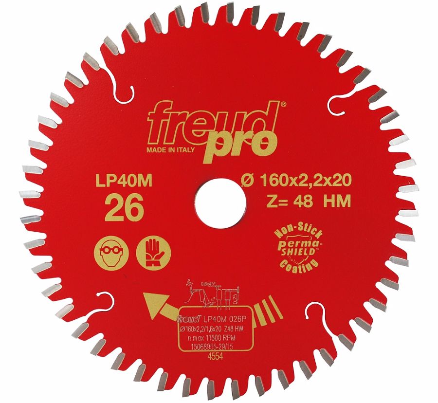 FREUD LP40M 026 Fine Saw Blade 160 X 20 X 48T