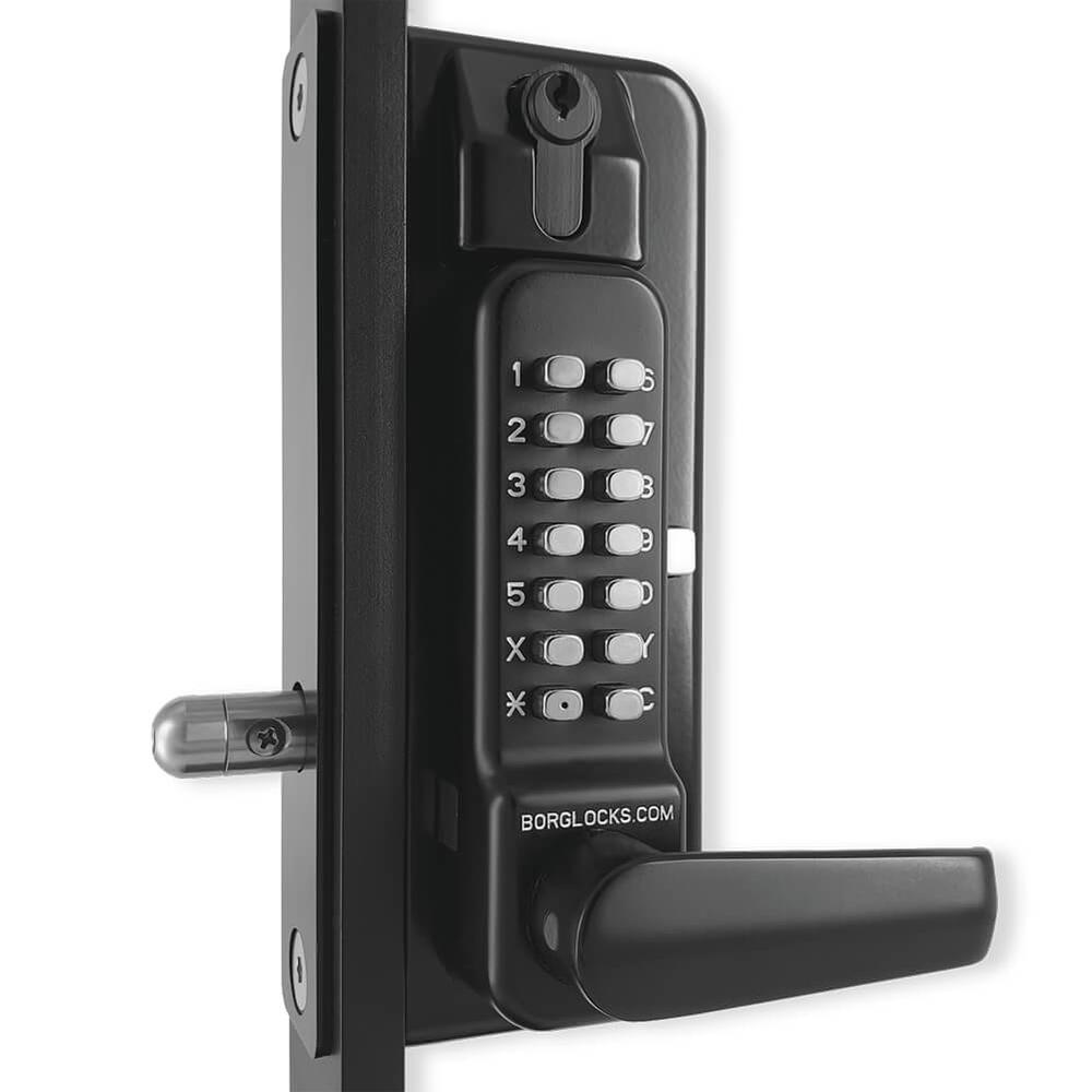 Combination Gate Lock 3435MG Pro (Black)Keypad both sides - 10  to 30mm capacity