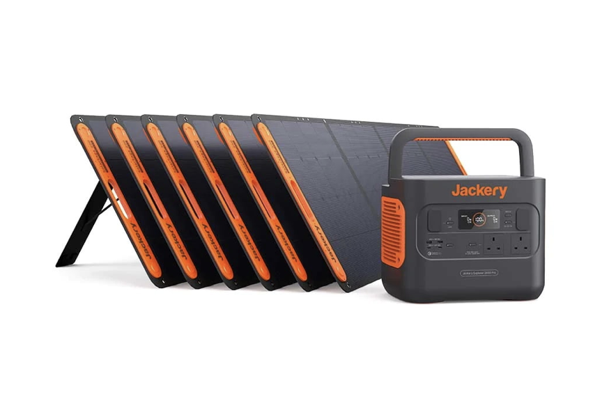 Jackery Explorer 2000 Pro + 6X Solar Saga 200W Solar Panel