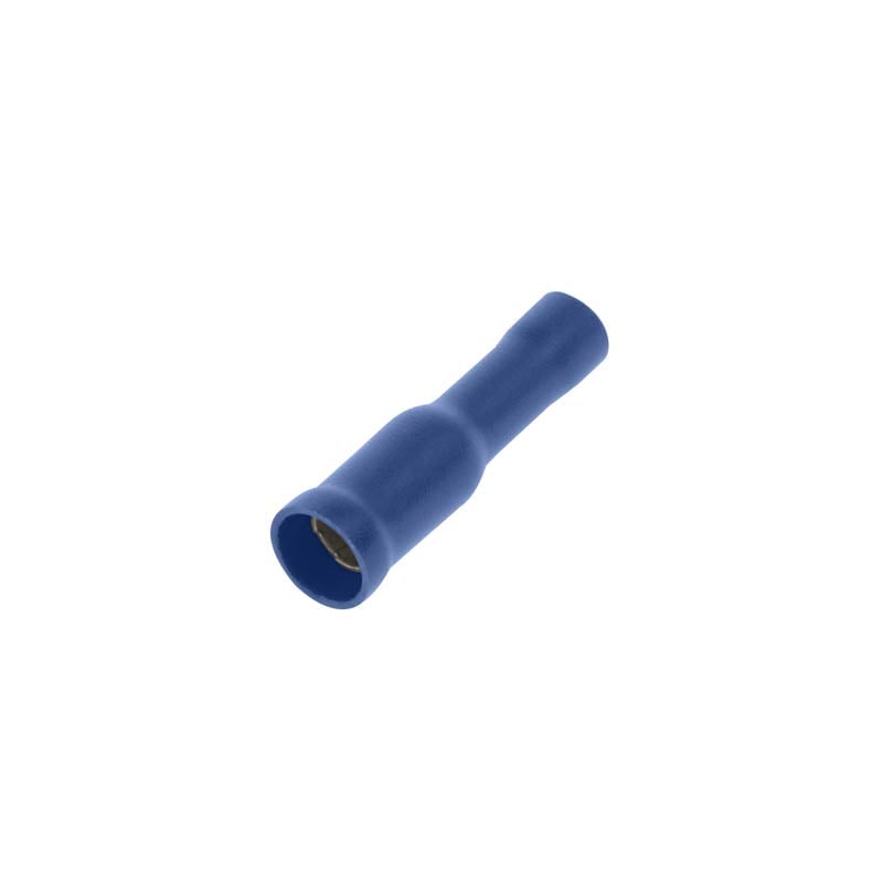 Unicrimp Blue 4mm Female Bullet Terminals (Pack of 100)