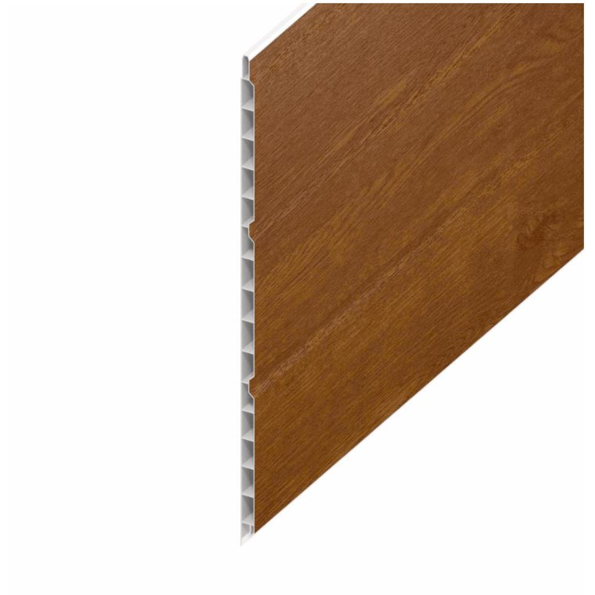 300mm Golden Oak Hollow Soffit Board