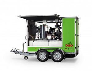 Commercial Trailer Mounted Jet Washer For Fleet And Equipment Cleaning