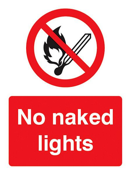 No naked lights