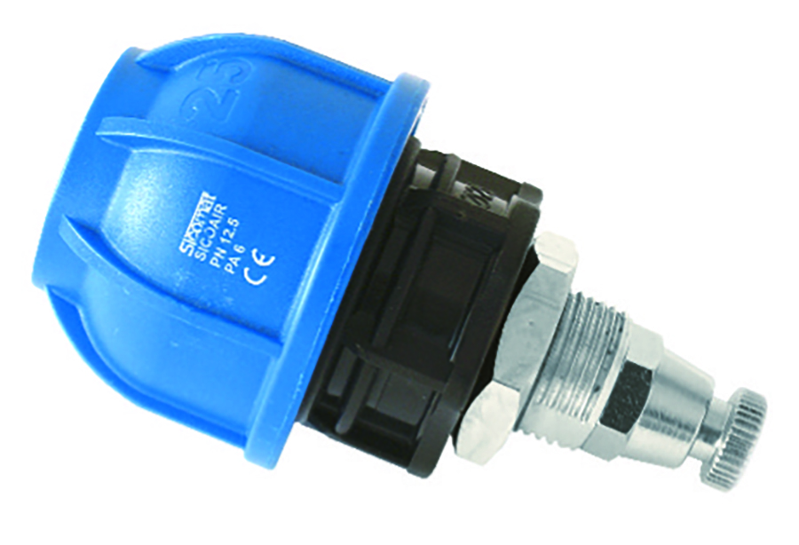 SICOMAT End Caps with Mini Ball Valve