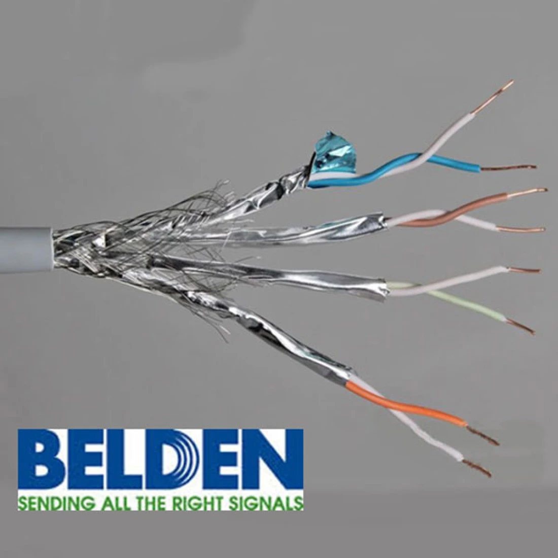 BELDEN 1685ENH CAT6A F/FTP NON BONDED S/P O/S LSNH GREY 500M
