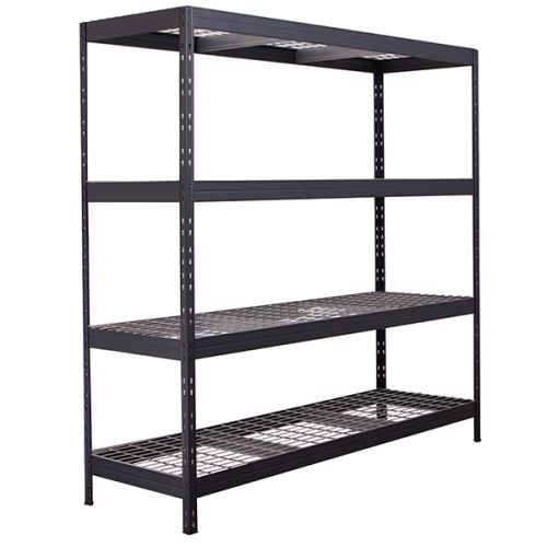 Heavy Duty Garage Wire Mesh Shelving 400kg UDL 1800mm H x 1800mm W x 600mm D