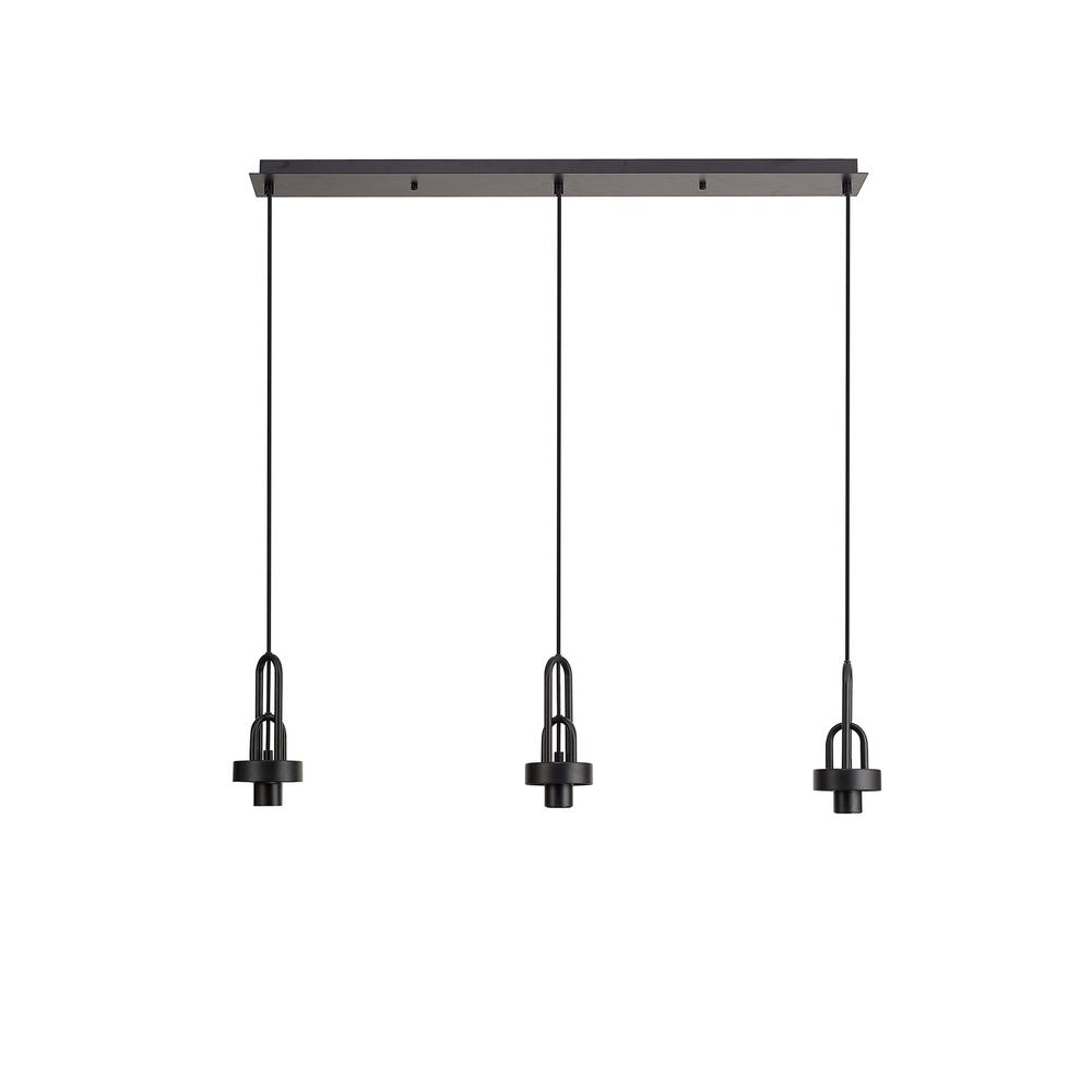 Luxuria Kennith Linear Suspension Kit (FRAME ONLY) 3xE27 Matt Black