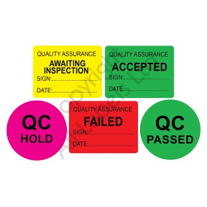 Printed Quality Assurance Labels With Permanent Adhesive