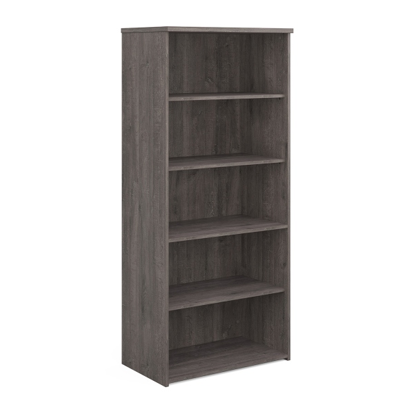 Universal Bookcase with 4 Shelves - Grey Oak