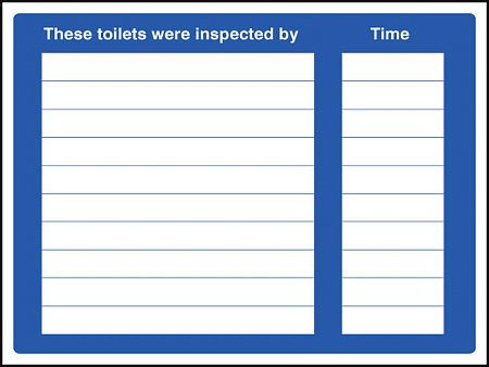 These toilets were inspected