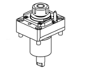 Axial double boring bar holder 2 positions in Y &#216;25mm H&#61;65mm