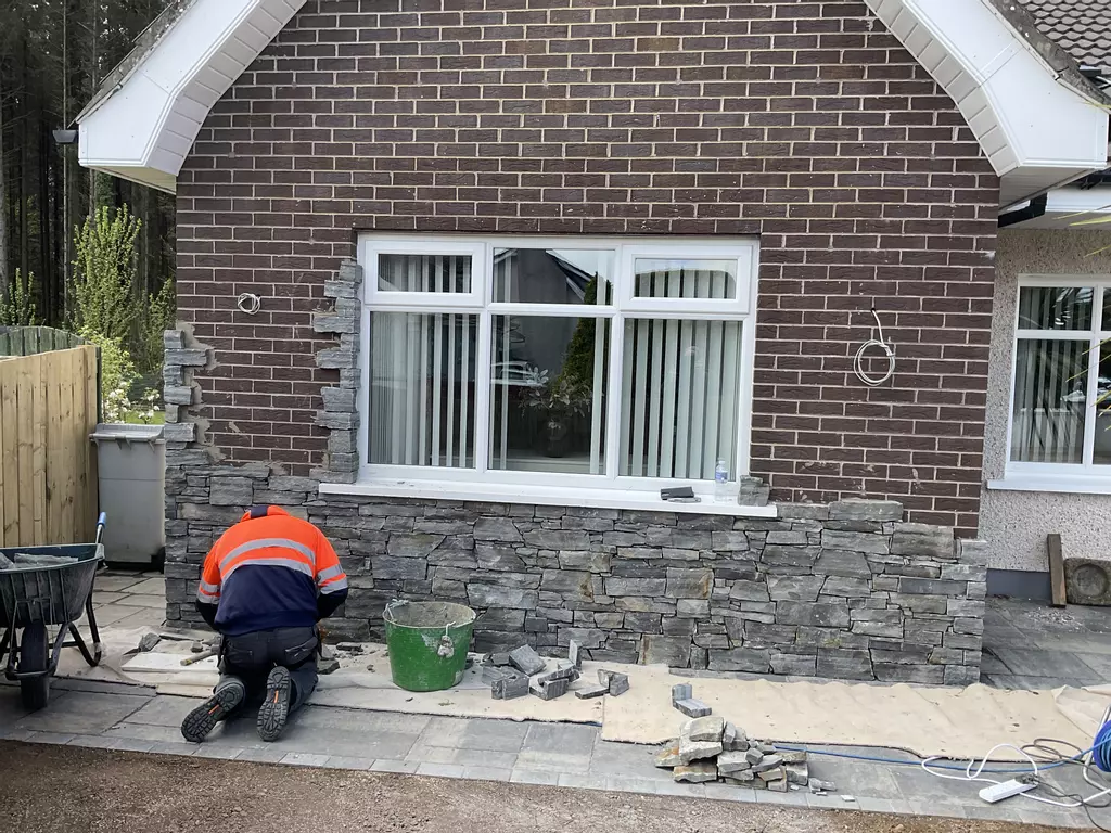 How to get transform an old brick wall using Fernhill Stone