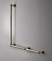 Classic Brass L-Shaped Grab Bar (150LBR)