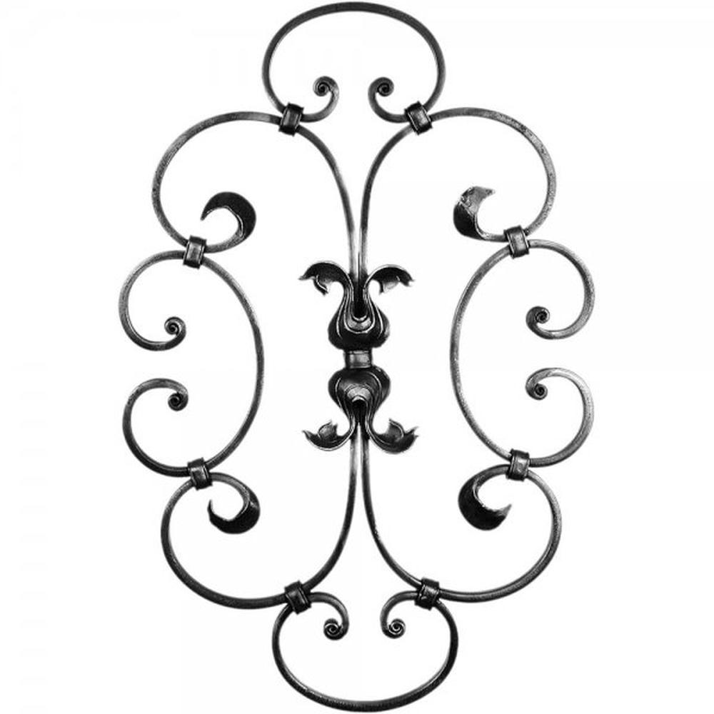 Floral Panel Unit - H 600 x W 400mmSmooth - 16 x 8mm Flat Bar