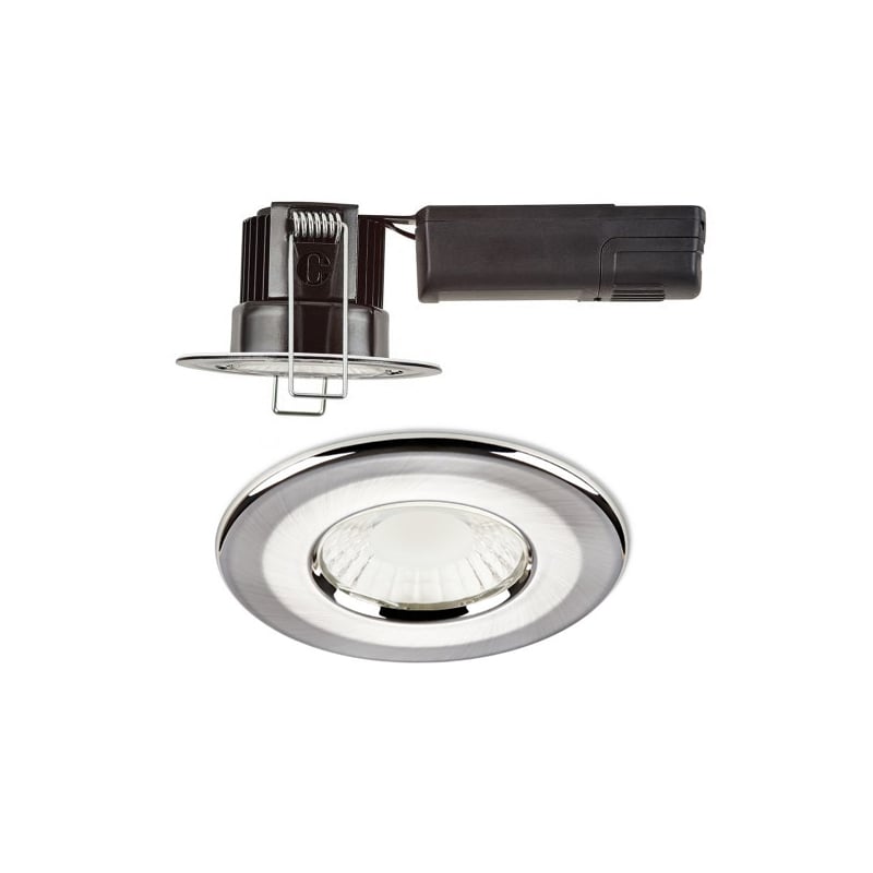 Collingwood H2 Lite CSP LED Downlight Brushed Steel 2700K-4000K