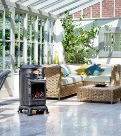 Classic Portable Gas Stove Heater with Real Calor Gas Flame Effect
