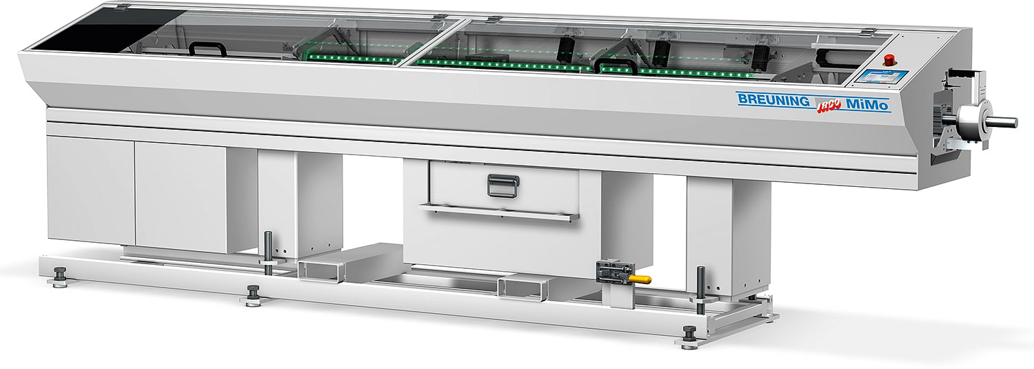 MiMo II Two-channel loading magazine for long bars Ideal for small and medium-sized batches