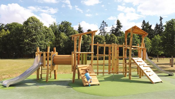 Playground Slides And Swings For Public Recreation Areas