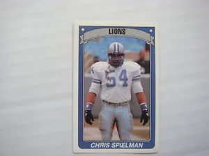 Lions 1990/91 Chris Spielman Card No 251 Panini American Football 90/91