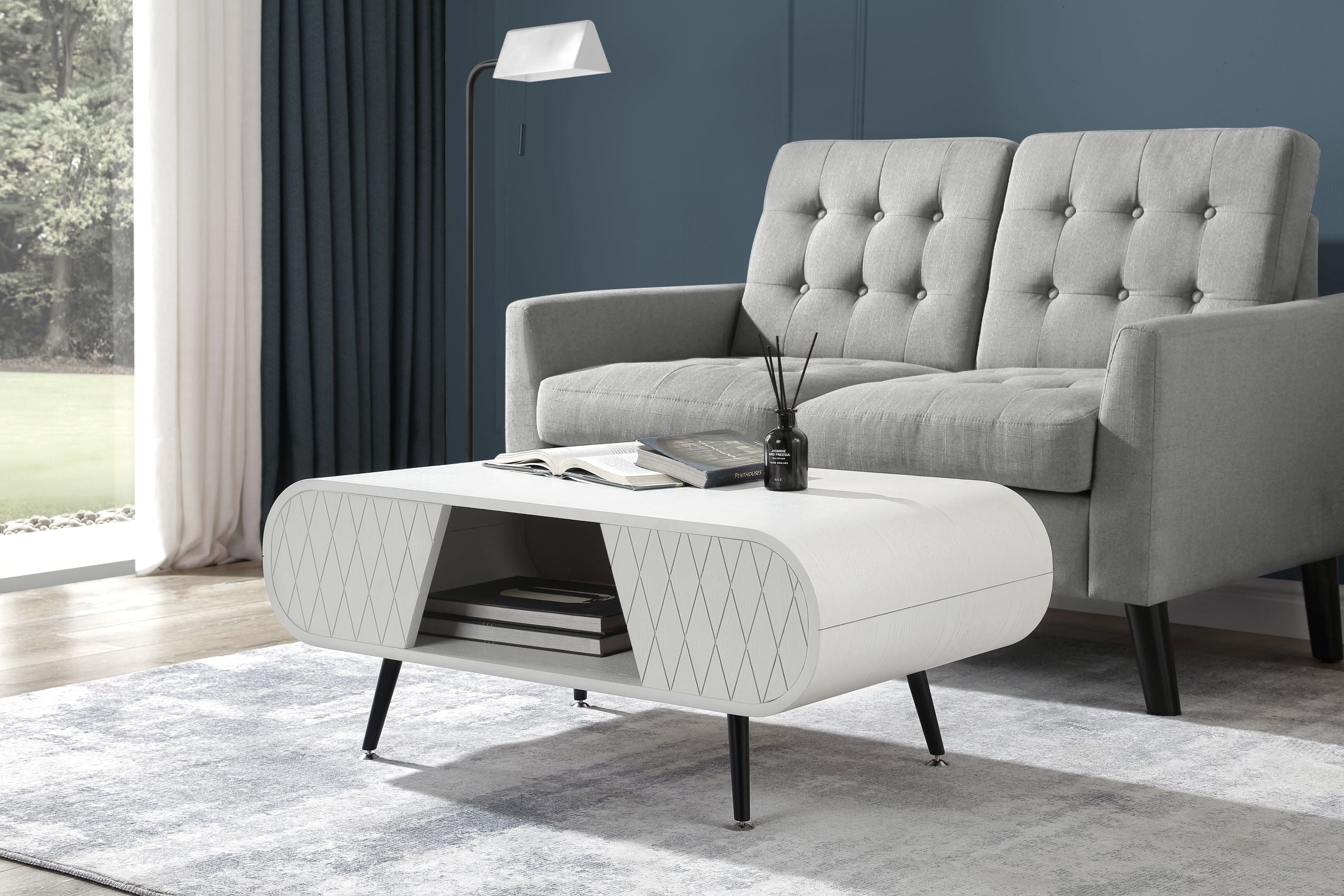 Stunning Grey Mist Coffee Table - 900mm - JF911 UK
