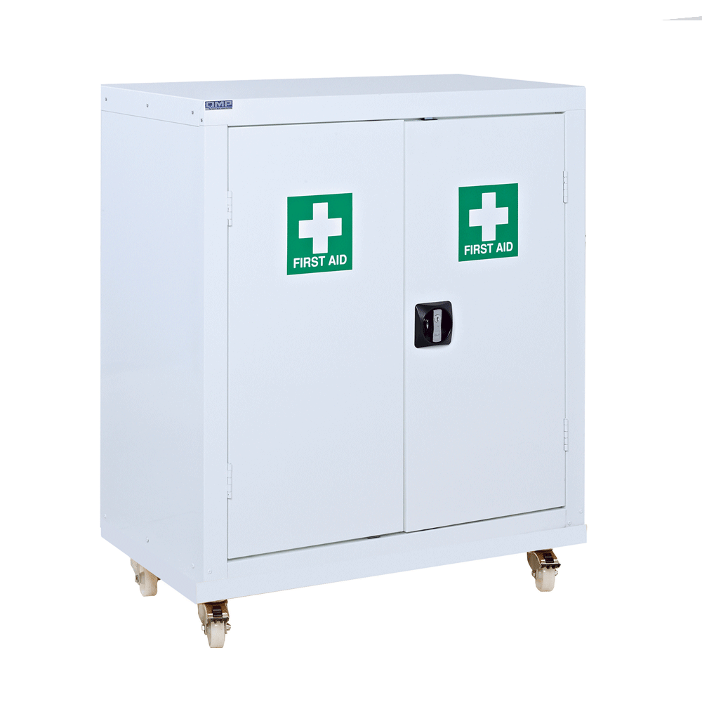 Mobile First Aid Cabinet 1040H x 900W x 460D