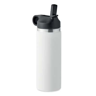 DOUBLE WALL BOTTLE 500 ML in White.