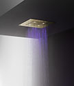 Brass Manhattan Rainfall LED Shower Head (78VBR)