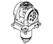 Axial geared-down I&#61;2:1 driven tool H&#61;100mm
