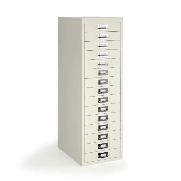 Bisley Multi Drawers with 15 Drawers - White