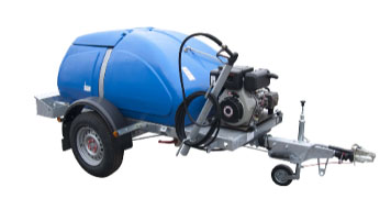 Heavy Duty Trailer Mounted Pressure Washer With Water Tank And Hose Reel
