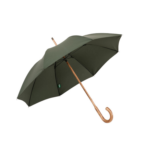 Sustainable Hickory  (FSC) Solid Stick  Umbrella 25&#34;