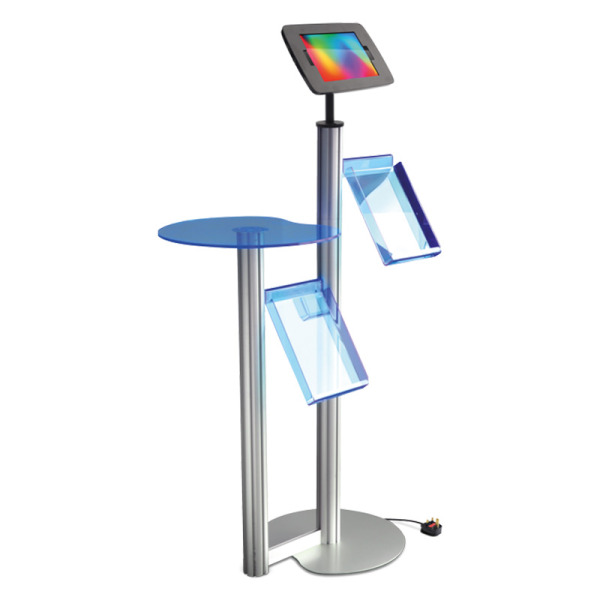 Floor Standing iPad Display with 2 Brochure Holders