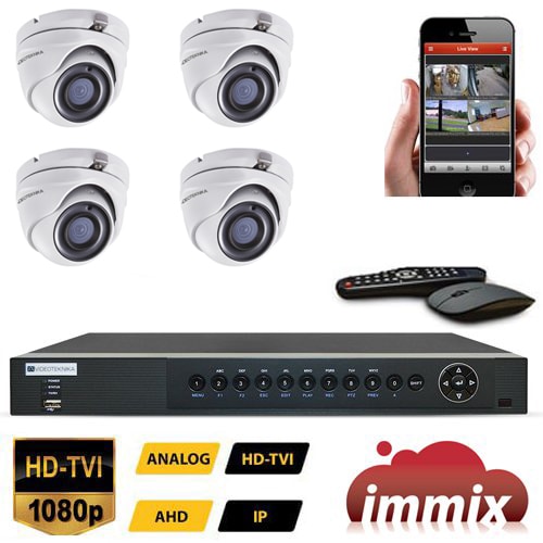 Videoteknika VT704 Full HD With Motorized VF EXIR Turret Cameras