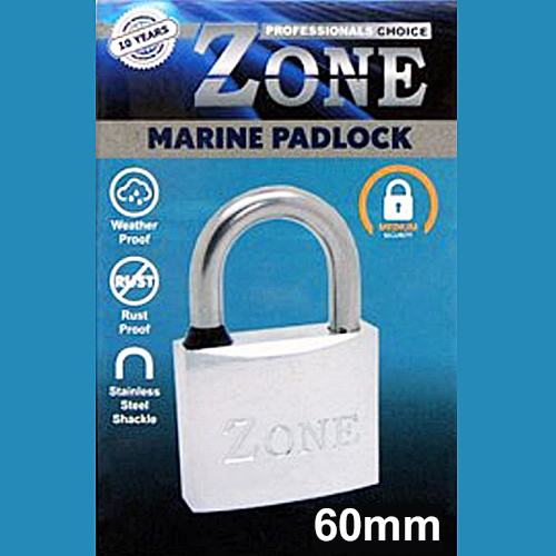 ZONE 60mm Marine Padlock KA J12