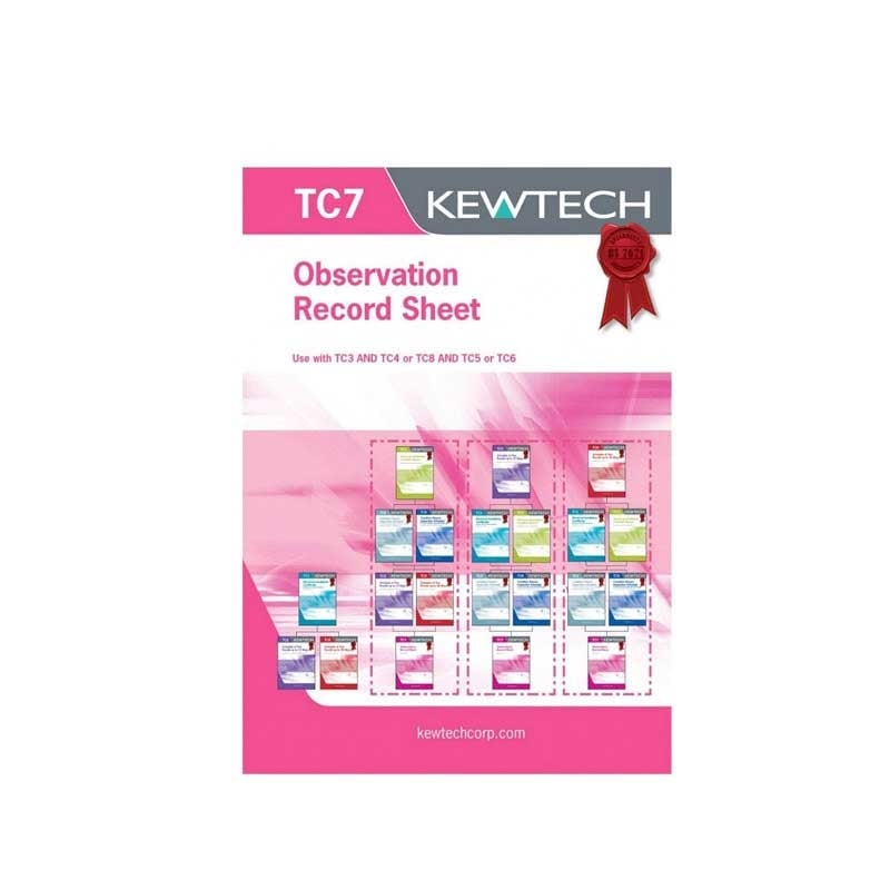 Kewtech TC7 40pgs Observation Record Sheet
