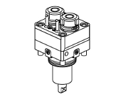 Radial rear-set driven tool VDI50 DIN5480